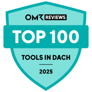 Die ZMI - Software gehört zu den Top 100 Tools in der DACH-Region 2025 von OMR Reviews