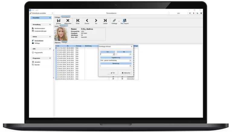 ZMI - eAU Kranktage erfassen